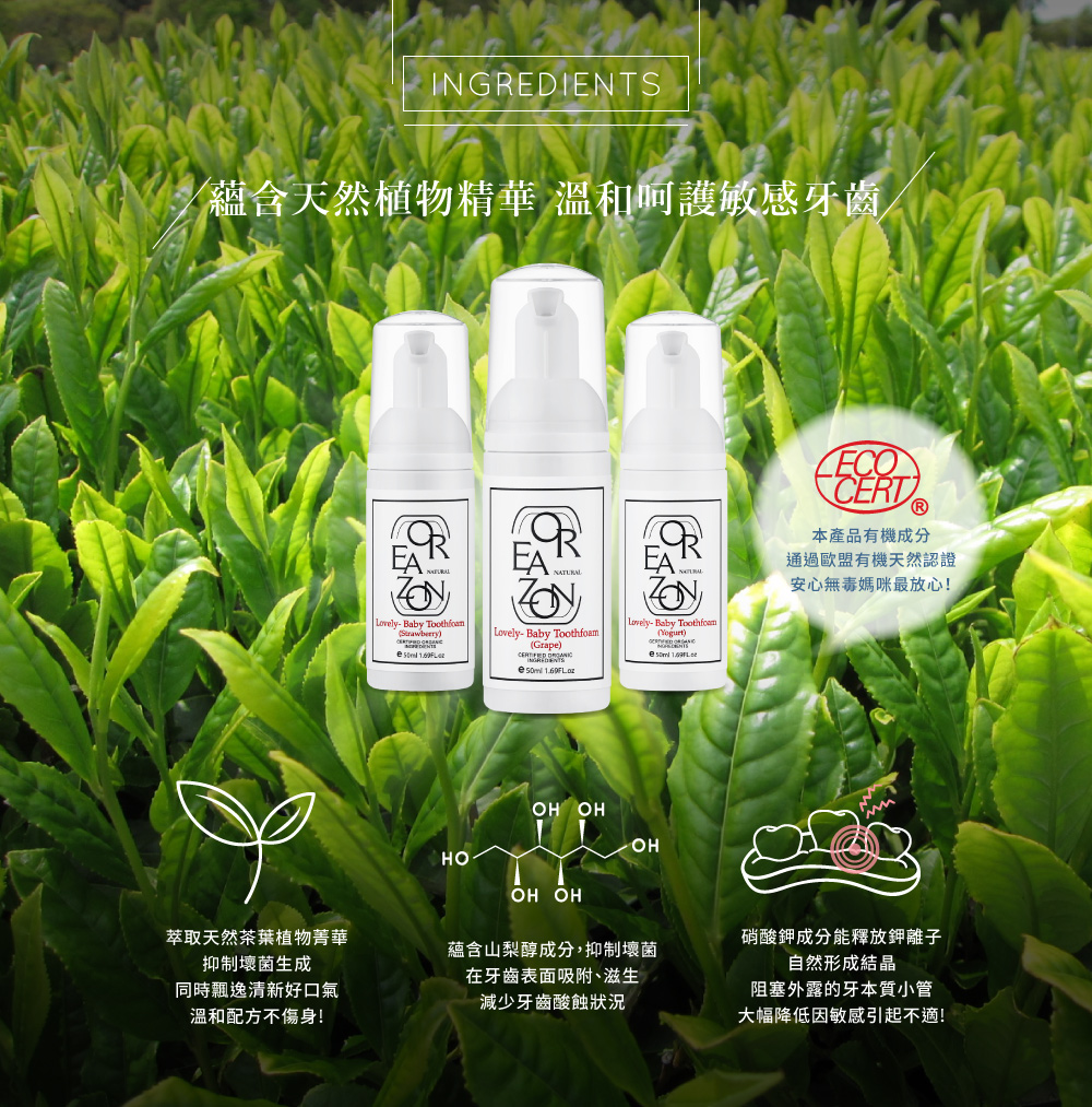 樂芙蒂兒童專用抗敏感泡沫牙膏-葡萄